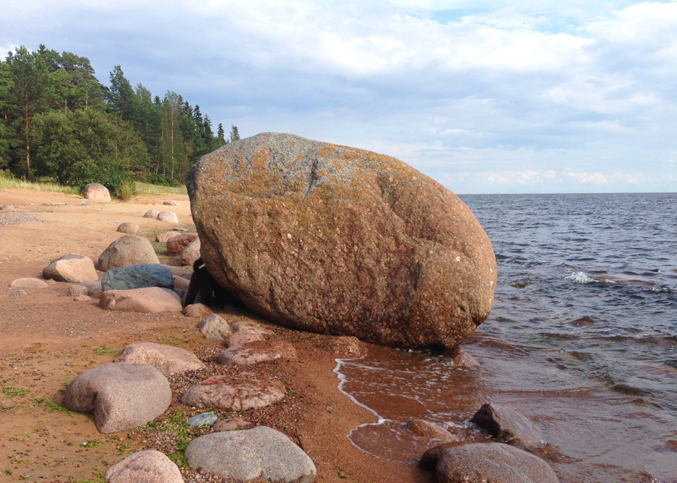 Я и камень на Финском заливе.