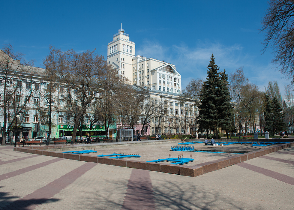 Кольцовский сквер в Воронеже.